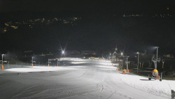 Horní část sjezdovky skiareálu Hlubočky