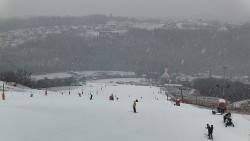 Horní část sjezdovky skiareálu Hlubočky