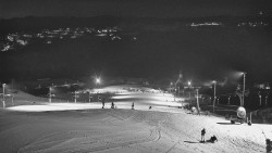 Horní část sjezdovky skiareálu Hlubočky