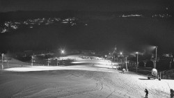 Horní část sjezdovky skiareálu Hlubočky