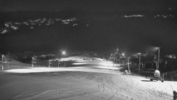 Horní část sjezdovky skiareálu Hlubočky