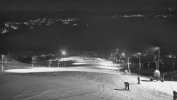 Horní část sjezdovky skiareálu Hlubočky