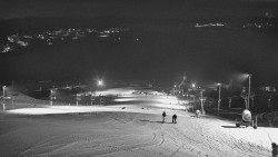 Horní část sjezdovky skiareálu Hlubočky