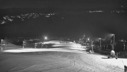 Horní část sjezdovky skiareálu Hlubočky