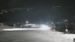 Horní část sjezdovky skiareálu Hlubočky