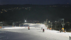 Horní část sjezdovky skiareálu Hlubočky