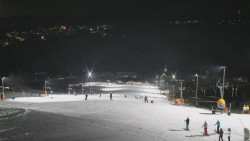 Horní část sjezdovky skiareálu Hlubočky