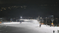 Horní část sjezdovky skiareálu Hlubočky