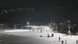 Horní část sjezdovky skiareálu Hlubočky