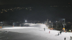 Horní část sjezdovky skiareálu Hlubočky