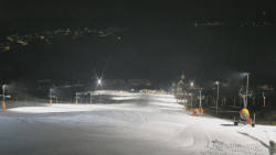 Horní část sjezdovky skiareálu Hlubočky