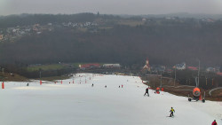 Horní část sjezdovky skiareálu Hlubočky