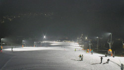 Horní část sjezdovky skiareálu Hlubočky