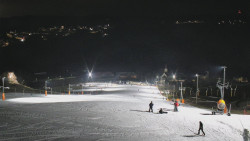 Horní část sjezdovky skiareálu Hlubočky