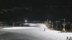 Horní část sjezdovky skiareálu Hlubočky