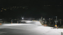 Horní část sjezdovky skiareálu Hlubočky