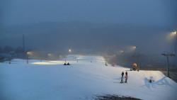 Horní část sjezdovky skiareálu Hlubočky