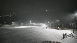 Horní část sjezdovky skiareálu Hlubočky