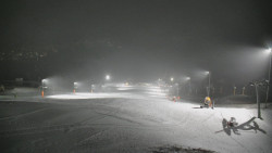 Horní část sjezdovky skiareálu Hlubočky