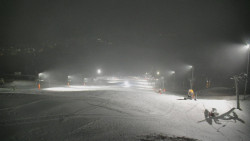 Horní část sjezdovky skiareálu Hlubočky