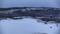 Horní část sjezdovky skiareálu Hlubočky