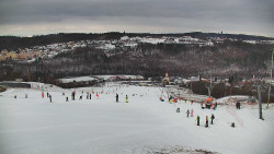 Horní část sjezdovky skiareálu Hlubočky