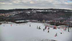 Horní část sjezdovky skiareálu Hlubočky