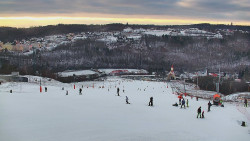 Horní část sjezdovky skiareálu Hlubočky