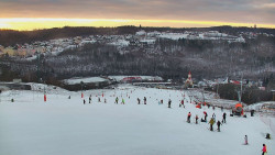 Horní část sjezdovky skiareálu Hlubočky