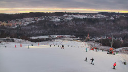 Horní část sjezdovky skiareálu Hlubočky