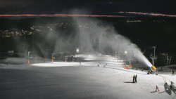 Horní část sjezdovky skiareálu Hlubočky