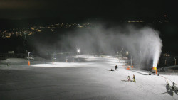 Horní část sjezdovky skiareálu Hlubočky