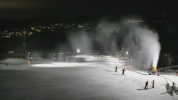 Horní část sjezdovky skiareálu Hlubočky