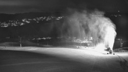 Horní část sjezdovky skiareálu Hlubočky