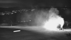 Horní část sjezdovky skiareálu Hlubočky