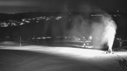 Horní část sjezdovky skiareálu Hlubočky