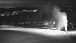 Horní část sjezdovky skiareálu Hlubočky