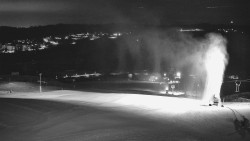 Horní část sjezdovky skiareálu Hlubočky