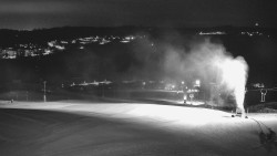 Horní část sjezdovky skiareálu Hlubočky