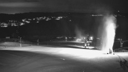 Horní část sjezdovky skiareálu Hlubočky