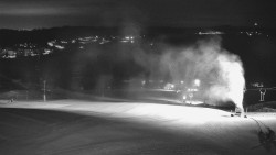 Horní část sjezdovky skiareálu Hlubočky