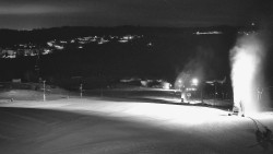 Horní část sjezdovky skiareálu Hlubočky