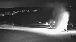 Horní část sjezdovky skiareálu Hlubočky