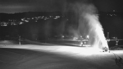 Horní část sjezdovky skiareálu Hlubočky