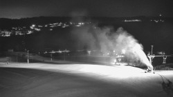 Horní část sjezdovky skiareálu Hlubočky