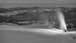 Horní část sjezdovky skiareálu Hlubočky