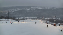 Horní část sjezdovky skiareálu Hlubočky