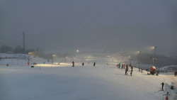 Horní část sjezdovky skiareálu Hlubočky