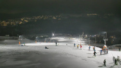 Horní část sjezdovky skiareálu Hlubočky