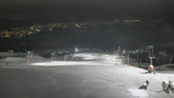 Horní část sjezdovky skiareálu Hlubočky